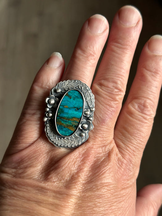 Chrysocolla Statement Ring