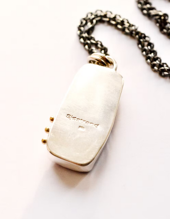 Ruby Necklace with Moissanite (Pendant Only)