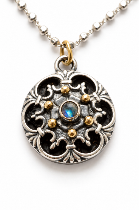 Old Moon — Moonstone & 18k Gold Necklace