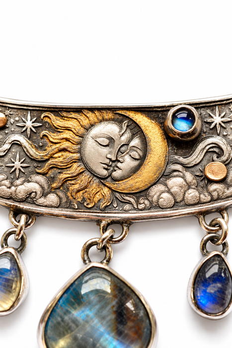 Celestial |  Sun and Moon Statement Necklace