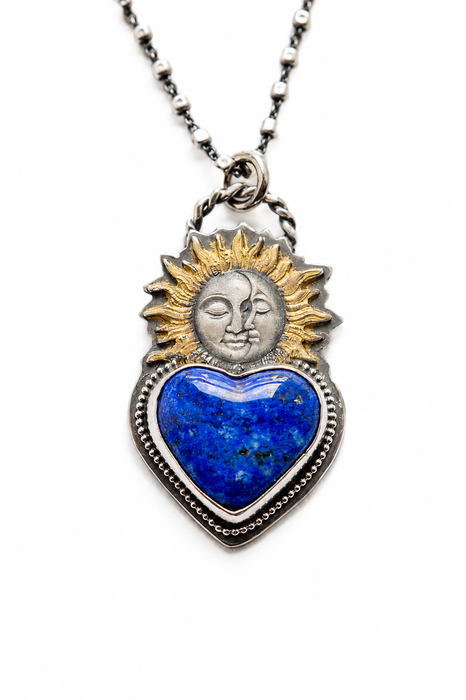 Lapis Lazuli Sun/Moon Necklace