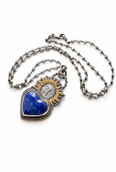 Lapis Lazuli Sun/Moon Necklace