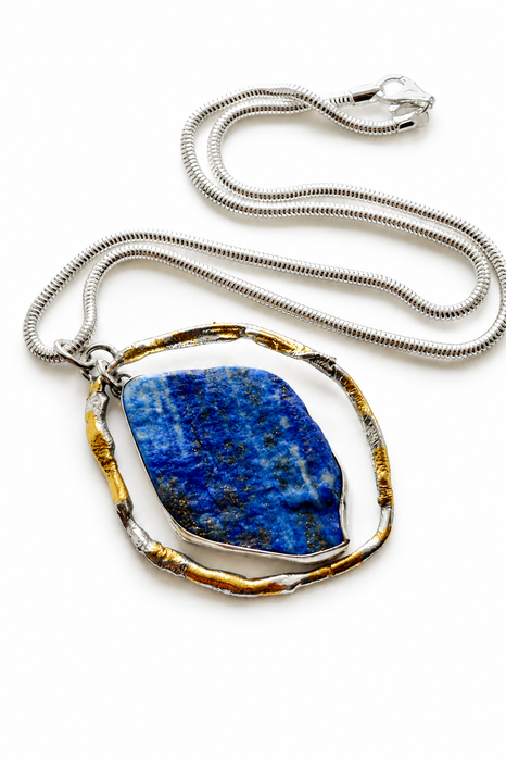 Raw Lapis Lazuli Necklace