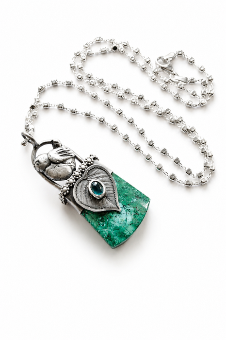 The Bluebirds Keep- Chrysocolla and kyanite