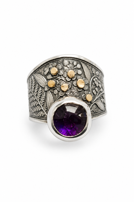 Forget-me-not Amethyst Ring