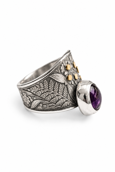 Forget-me-not Amethyst Ring