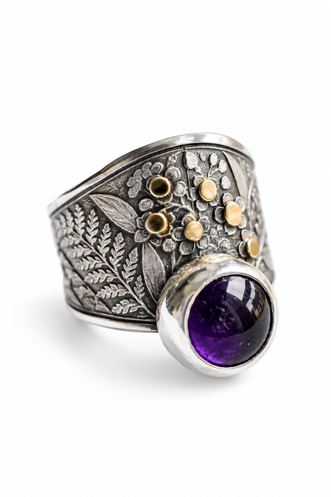 Forget-me-not Amethyst Ring