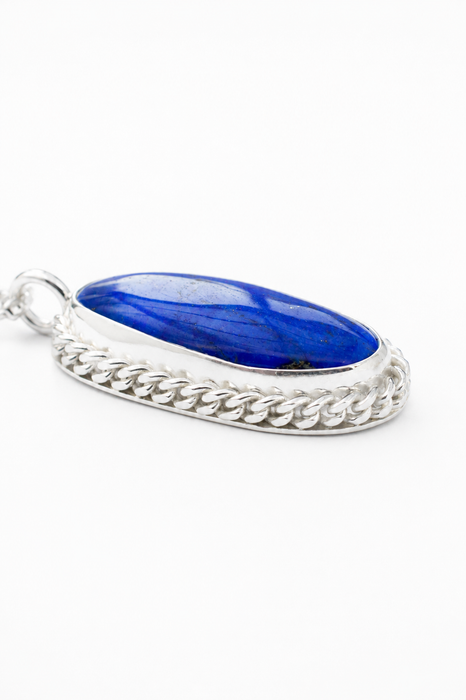 Into the Deep - Lapis Lazuli Silver Necklace