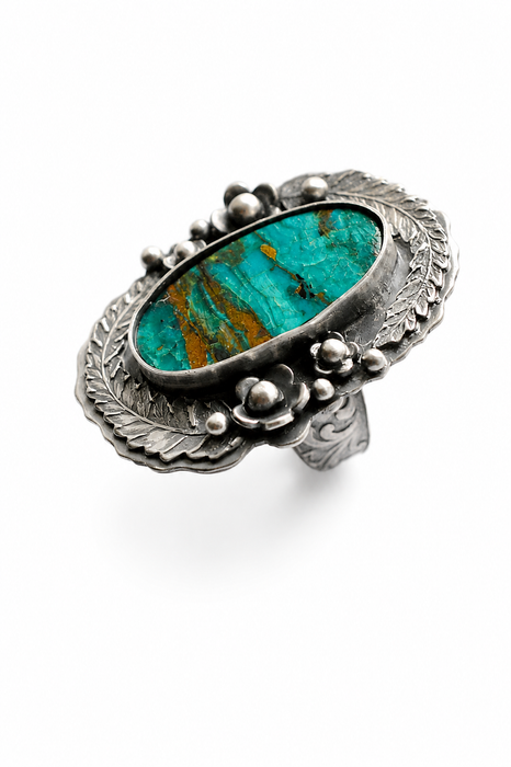 Chrysocolla Statement Ring