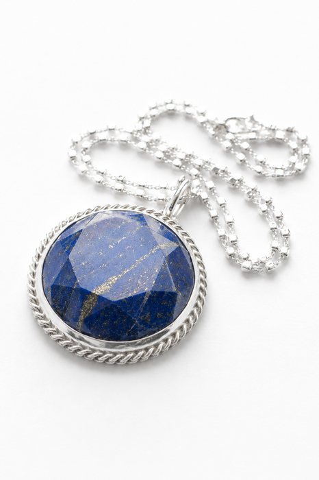 Lapis Lazuli Medallion Style Pendant