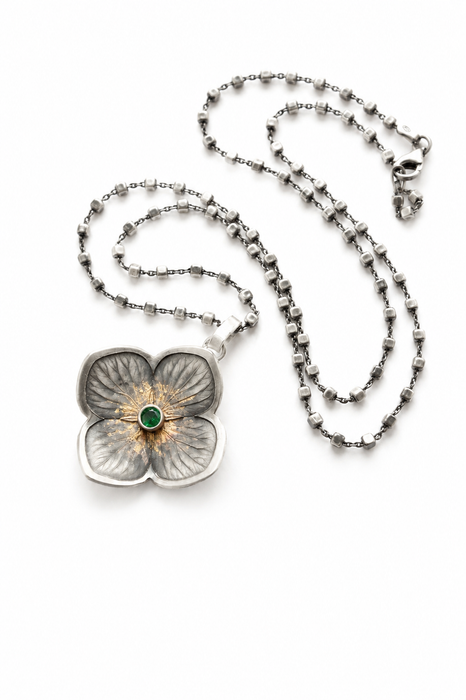 Hydrangea Emerald Necklace