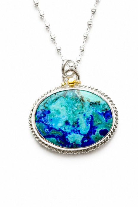 Peruvian Azurite Pendant