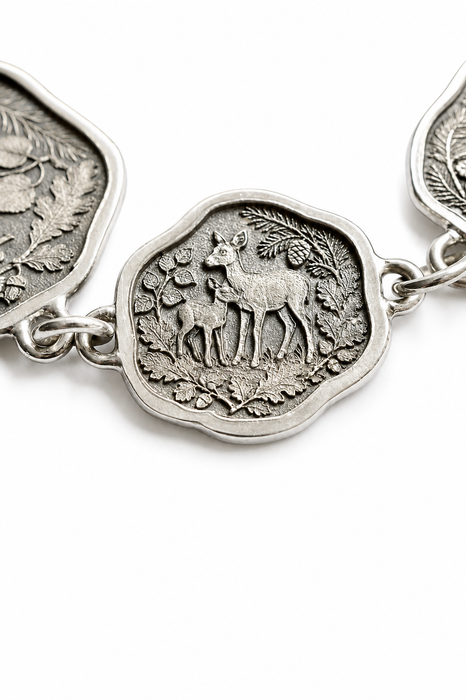 Woodland "Enough" Sterling Silver Bracelet