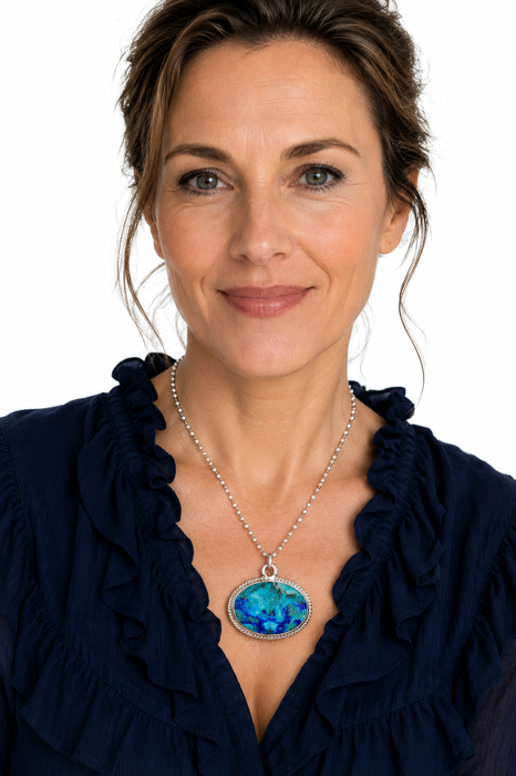 Peruvian Azurite Pendant