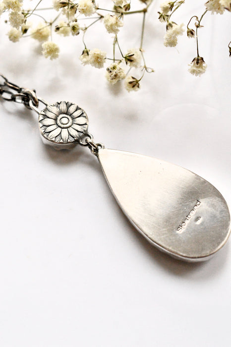 Carved Mother of Pearl Necklace