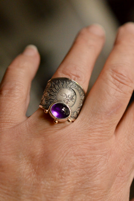Celestial Amethyst Ring