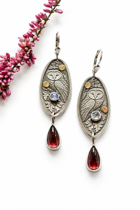 Whispers of the Woodland – Owl Earrings