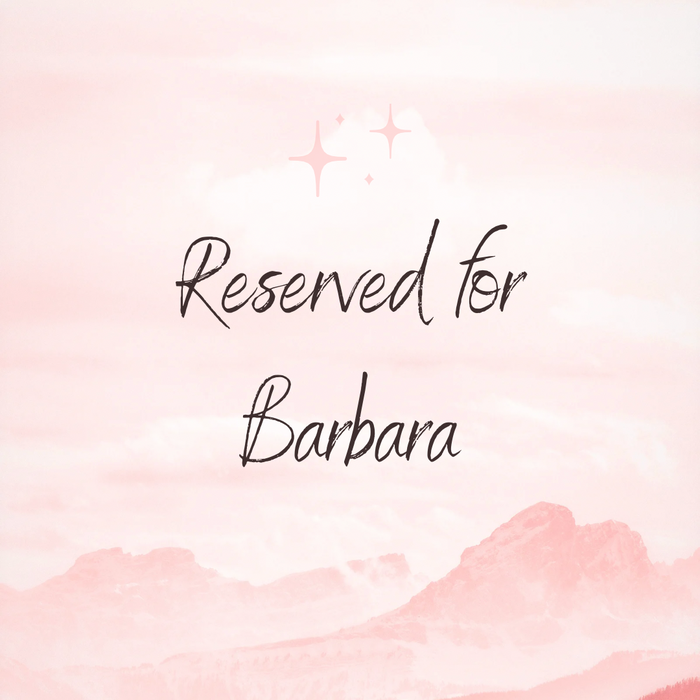 Reserved necklace for Barbara