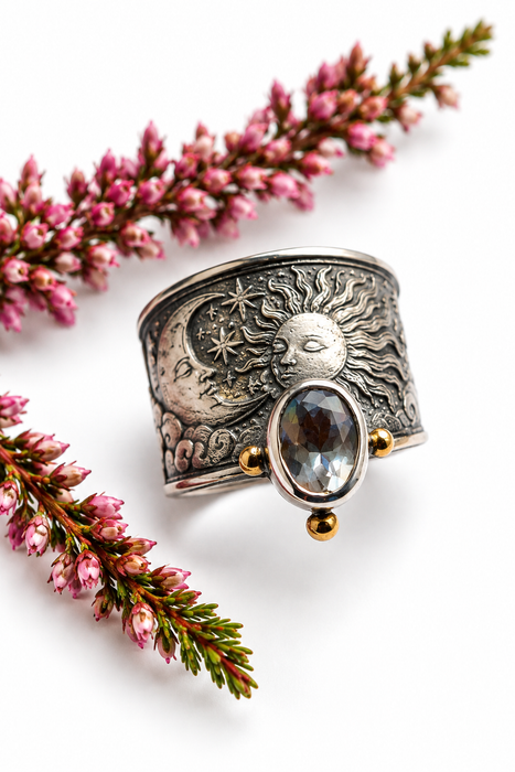 Between Sun & Moon — Madagascar Moonstone Ring