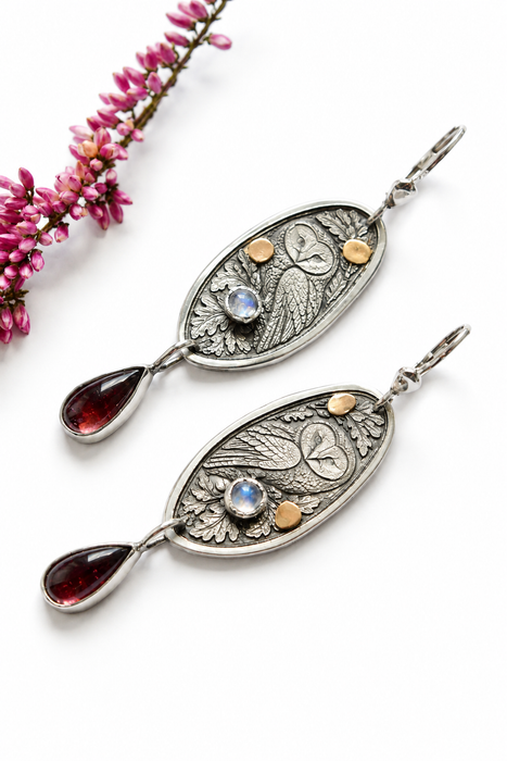Whispers of the Woodland – Owl Earrings