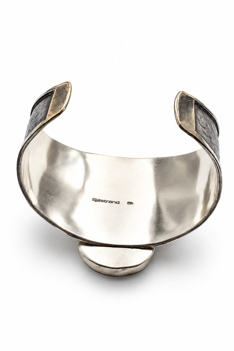Night Owls- Woodland Sterling Silver Cuff