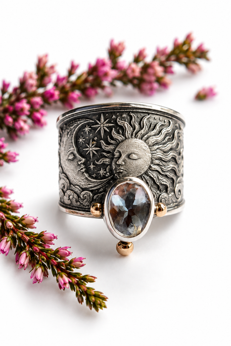 Between Sun & Moon — Madagascar Moonstone Ring