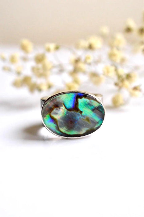 Abalone Ring in Silver